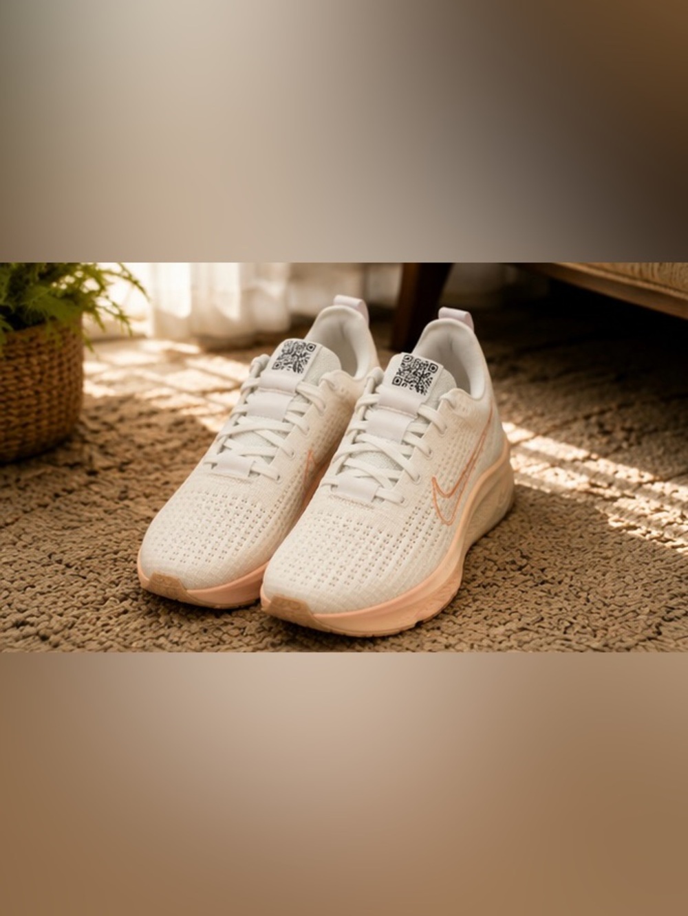 Nike Interact Run Womens White Apricot Agate Phantom FD2292-111